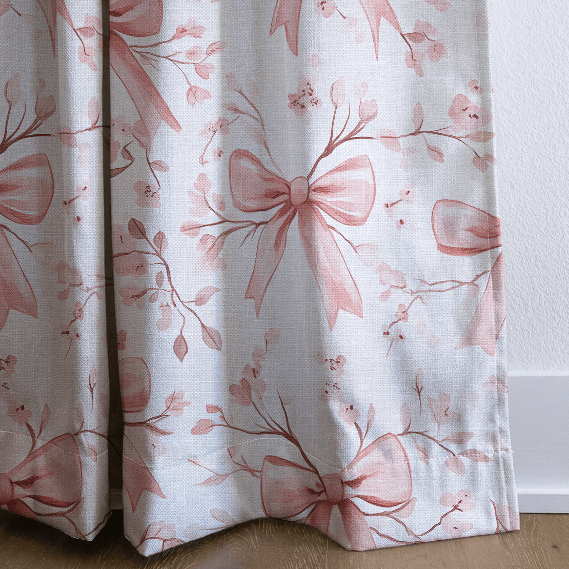 Rosie's Ribbons - Curtain Panel - The Drapery