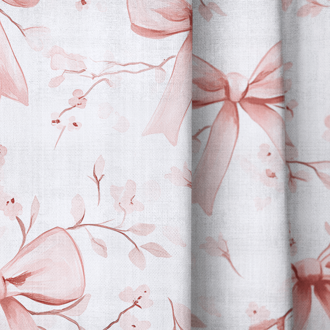 Rosie's Ribbons - Curtain Panel - The Drapery
