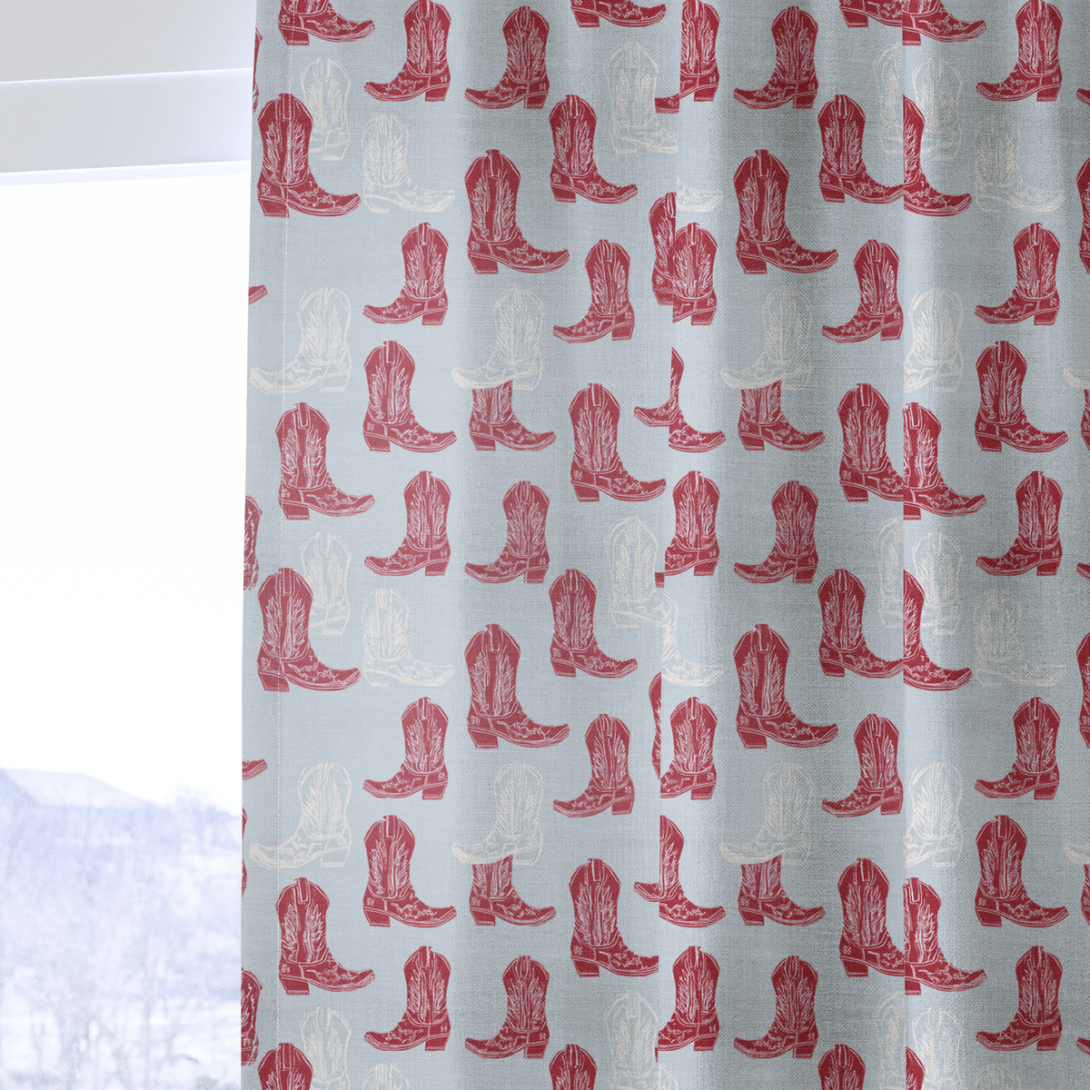 Rouge Frontier - Curtain Panel - The Drapery