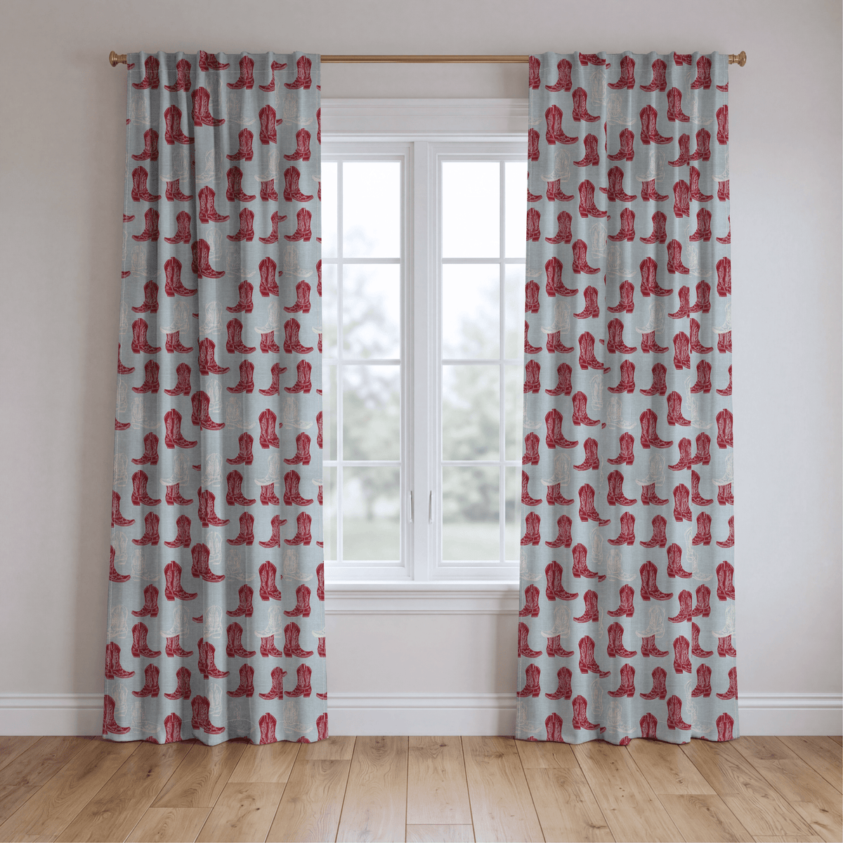 Rouge Frontier - Curtain Panel - The Drapery