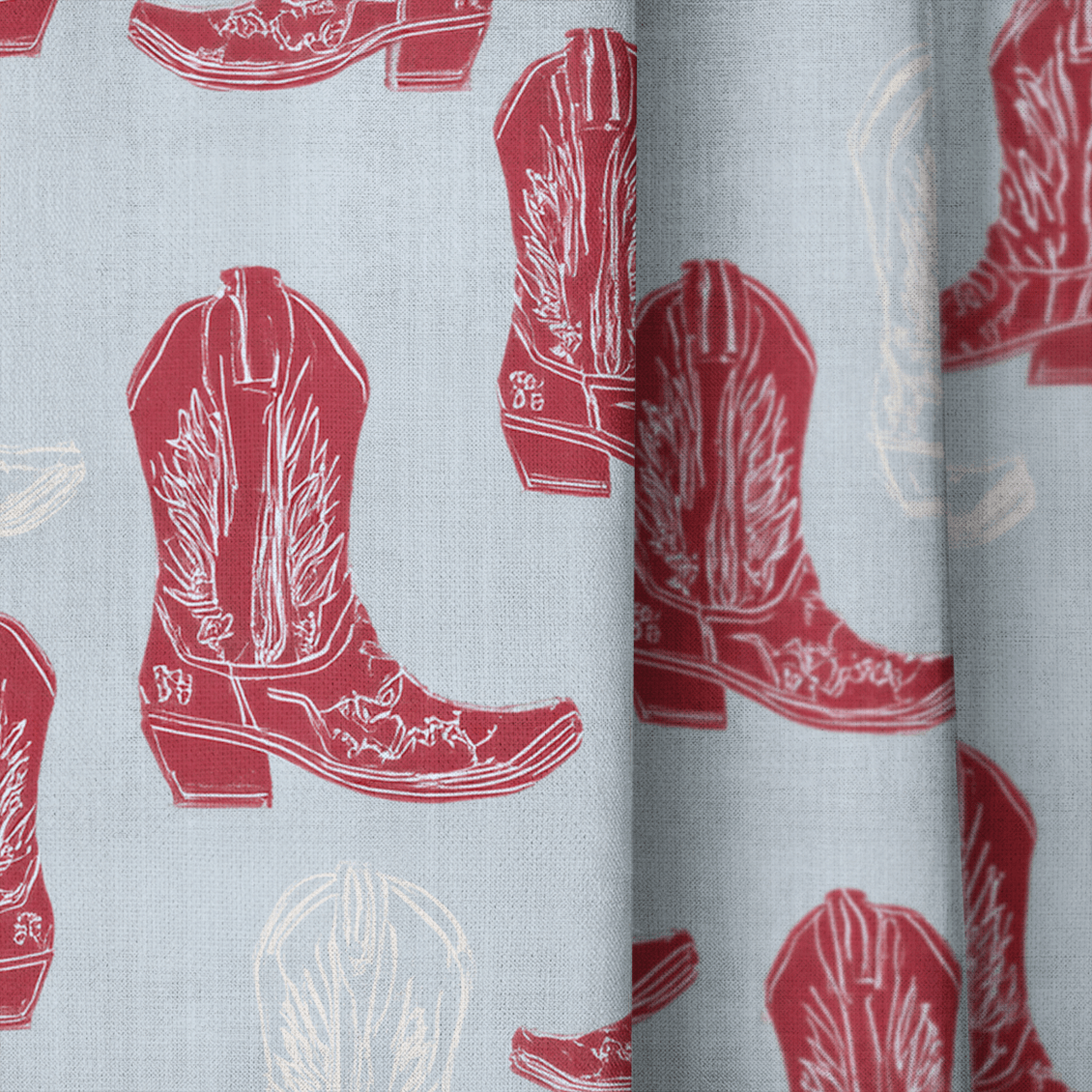 Rouge Frontier - Curtain Panel - The Drapery