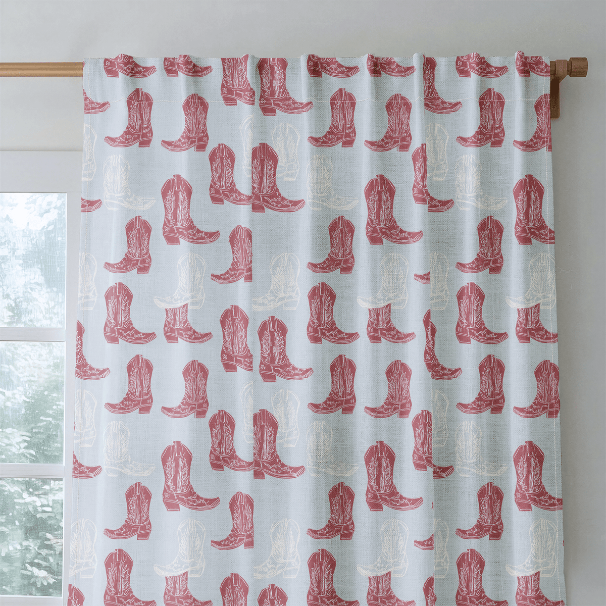 Rouge Frontier - Curtain Panel - The Drapery