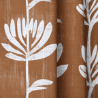 Rust Blossom - Curtain Panel - The Drapery