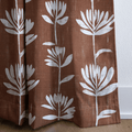 Rust Blossom - Curtain Panel - The Drapery