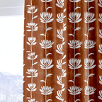 Rust Blossom - Curtain Panel - The Drapery