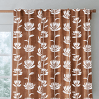 Rust Blossom - Curtain Panel - The Drapery