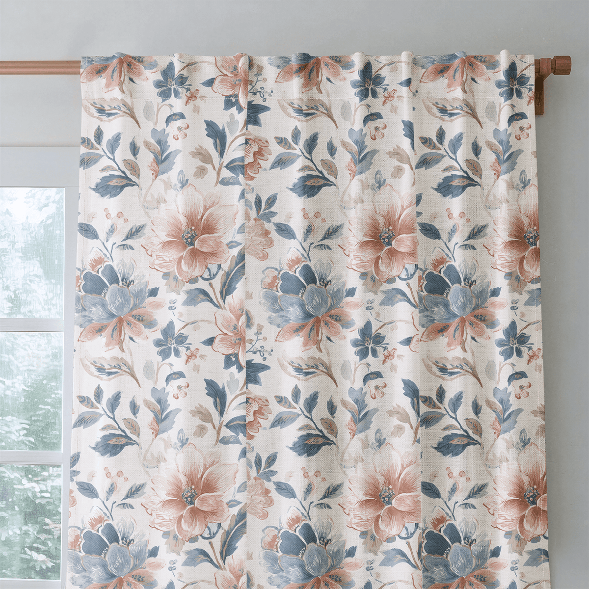 Rust & Rose - Curtain Panel - The Drapery