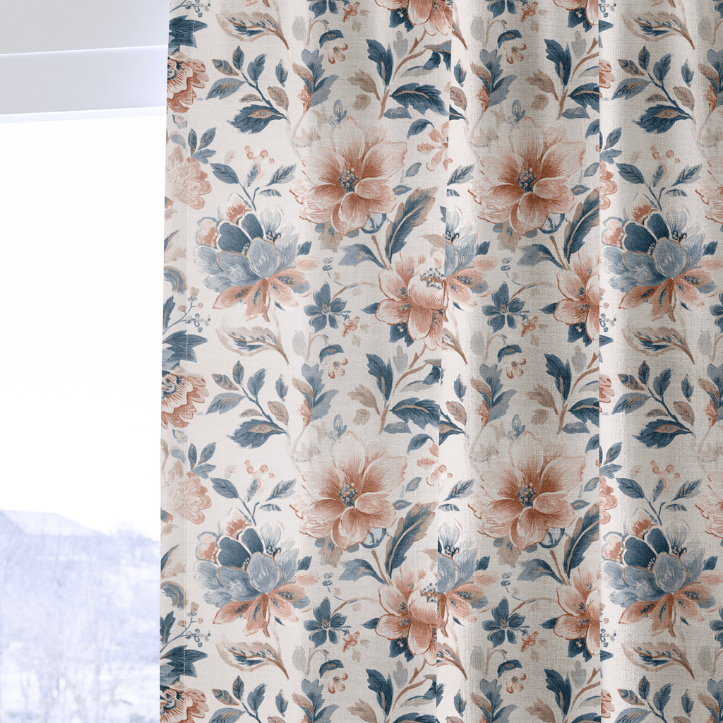 Rust & Rose - Curtain Panel - The Drapery