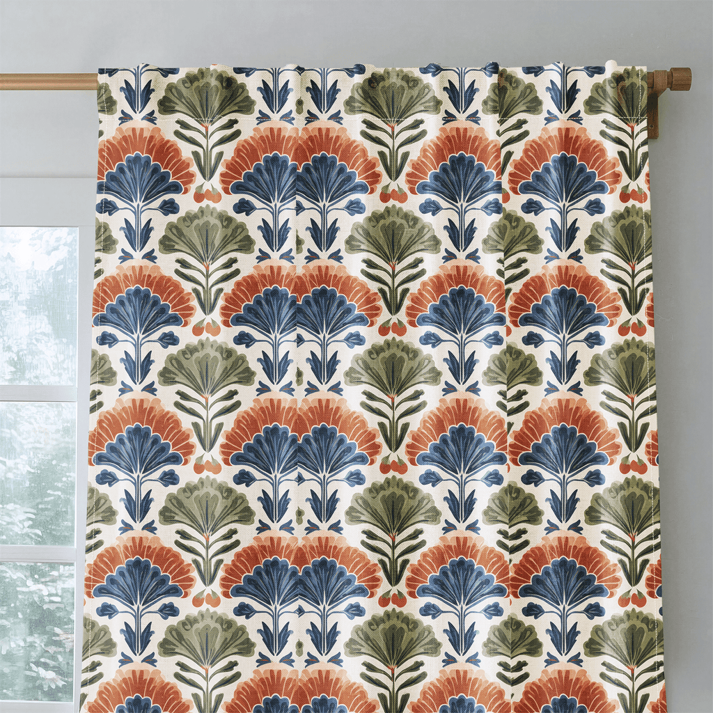 Rustleaf Fan - Curtain Panel - The Drapery