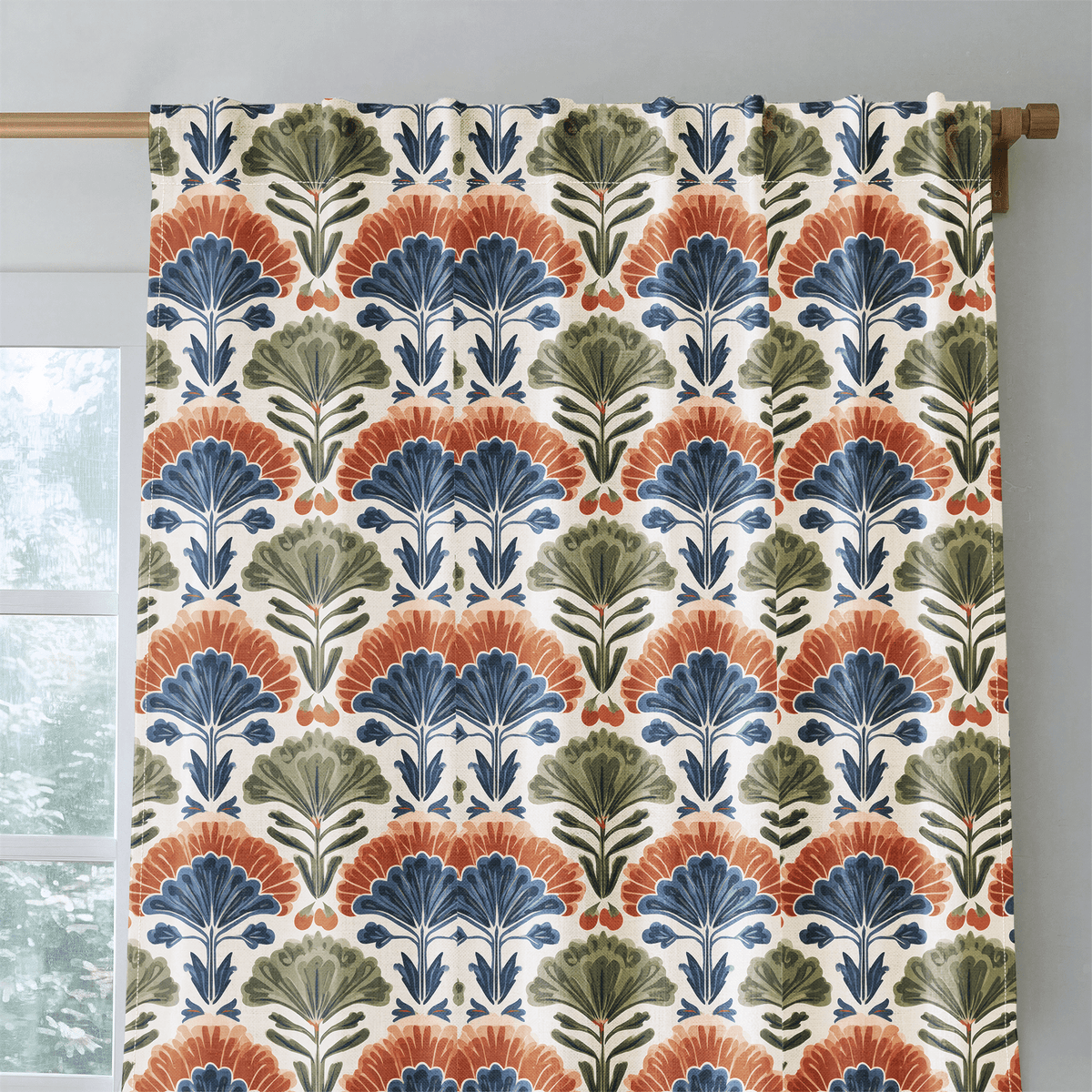 Rustleaf Fan - Curtain Panel - The Drapery
