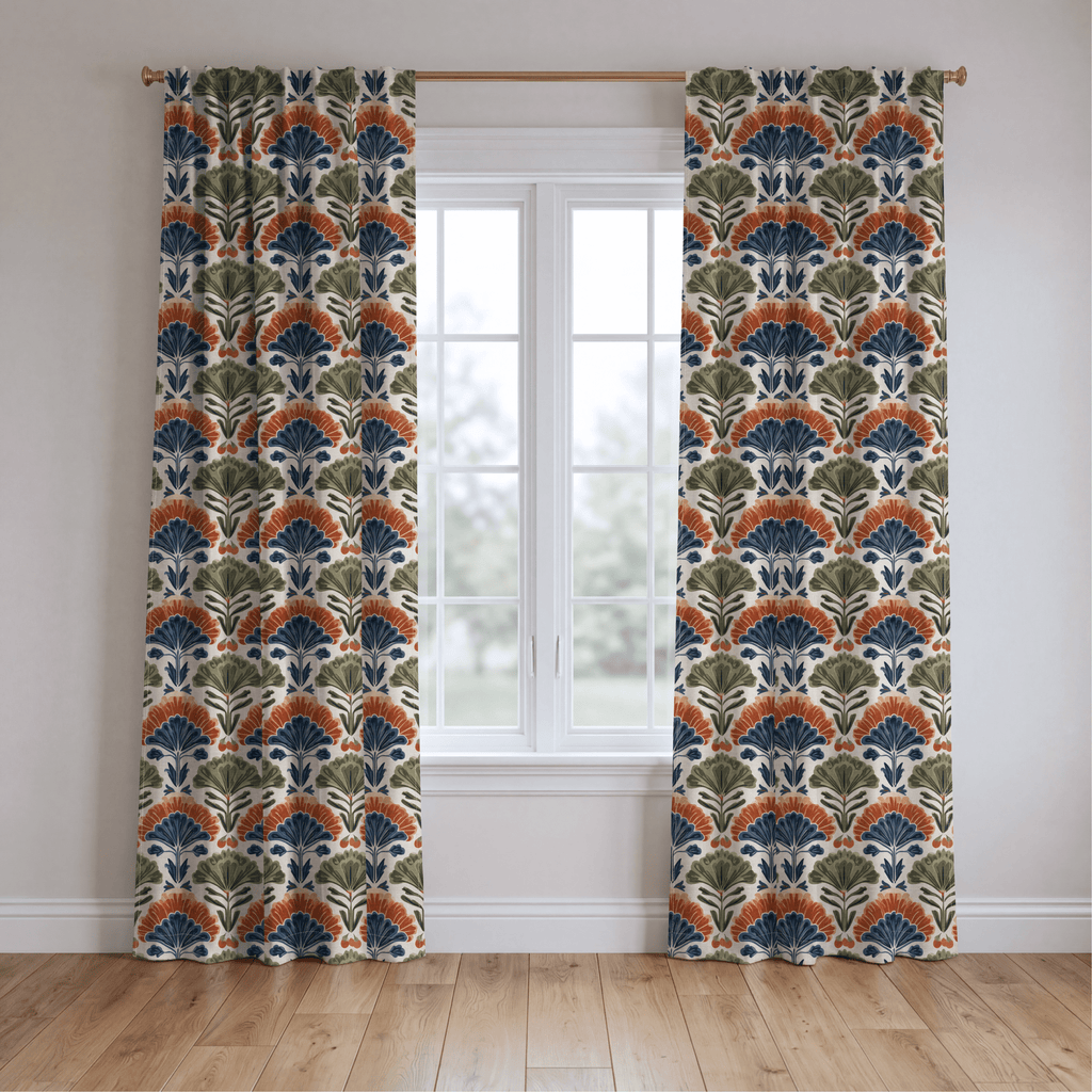 Rustleaf Fan - Curtain Panel - The Drapery