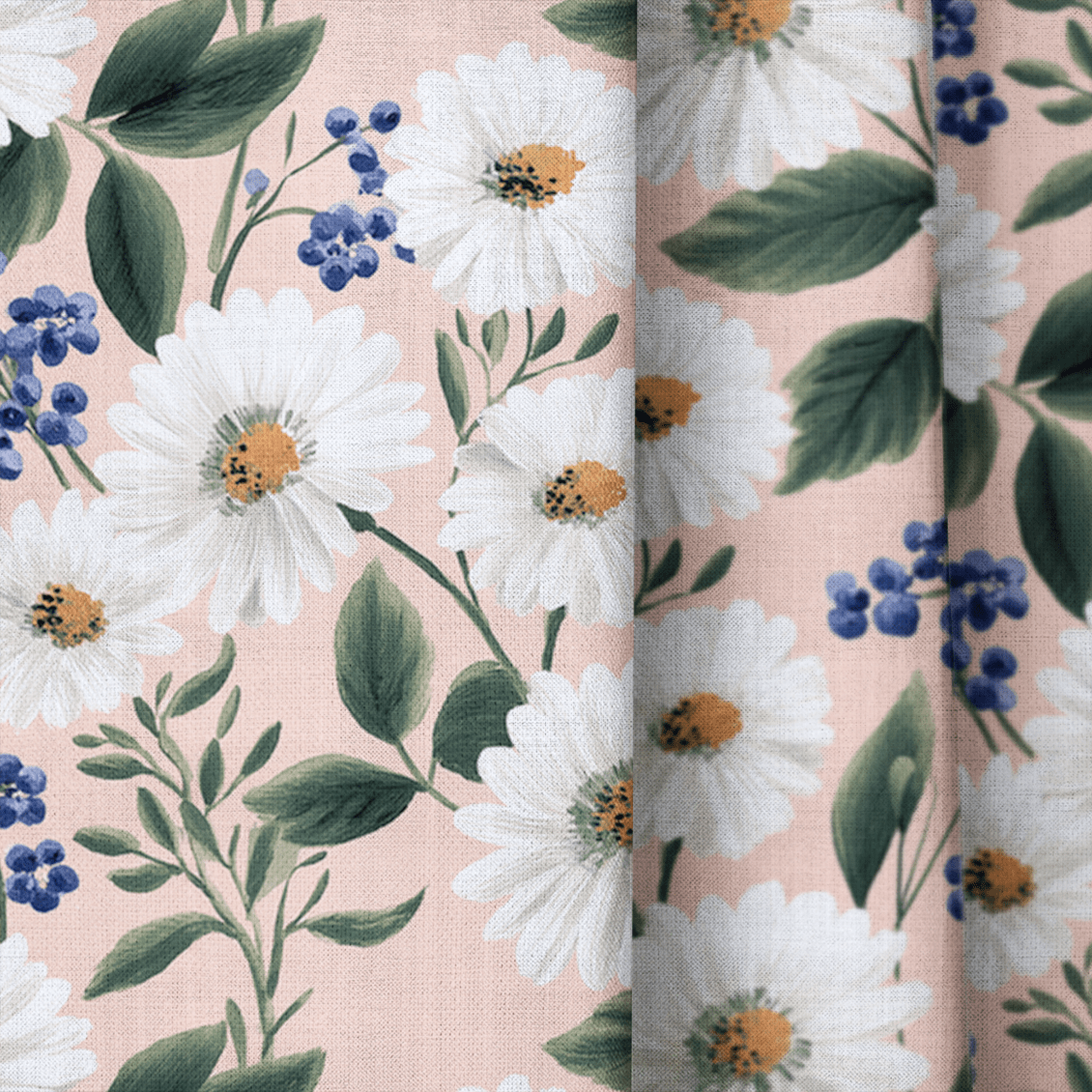 Sabina Blossoms - Curtain Panel - The Drapery