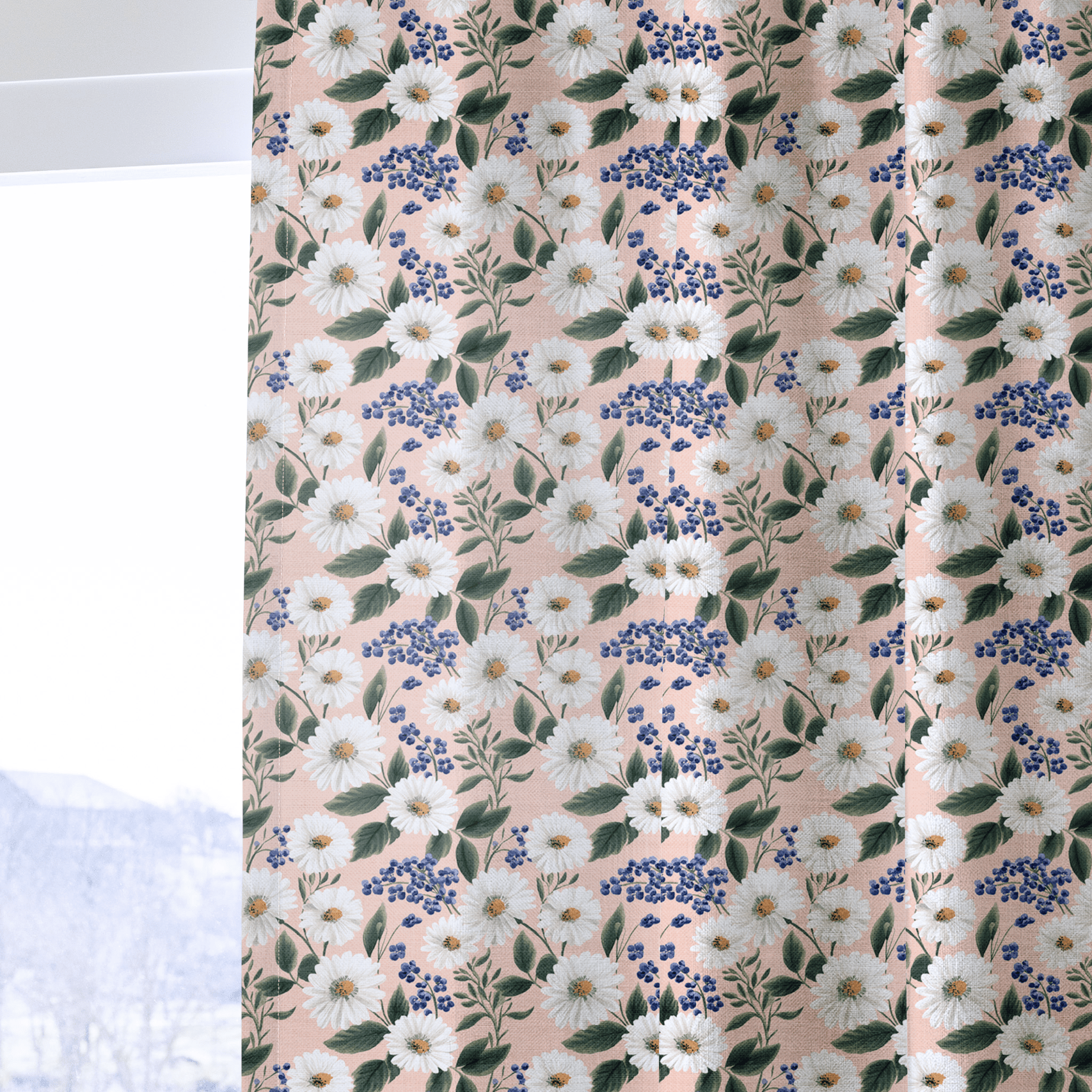 Sabina Blossoms - Curtain Panel - The Drapery