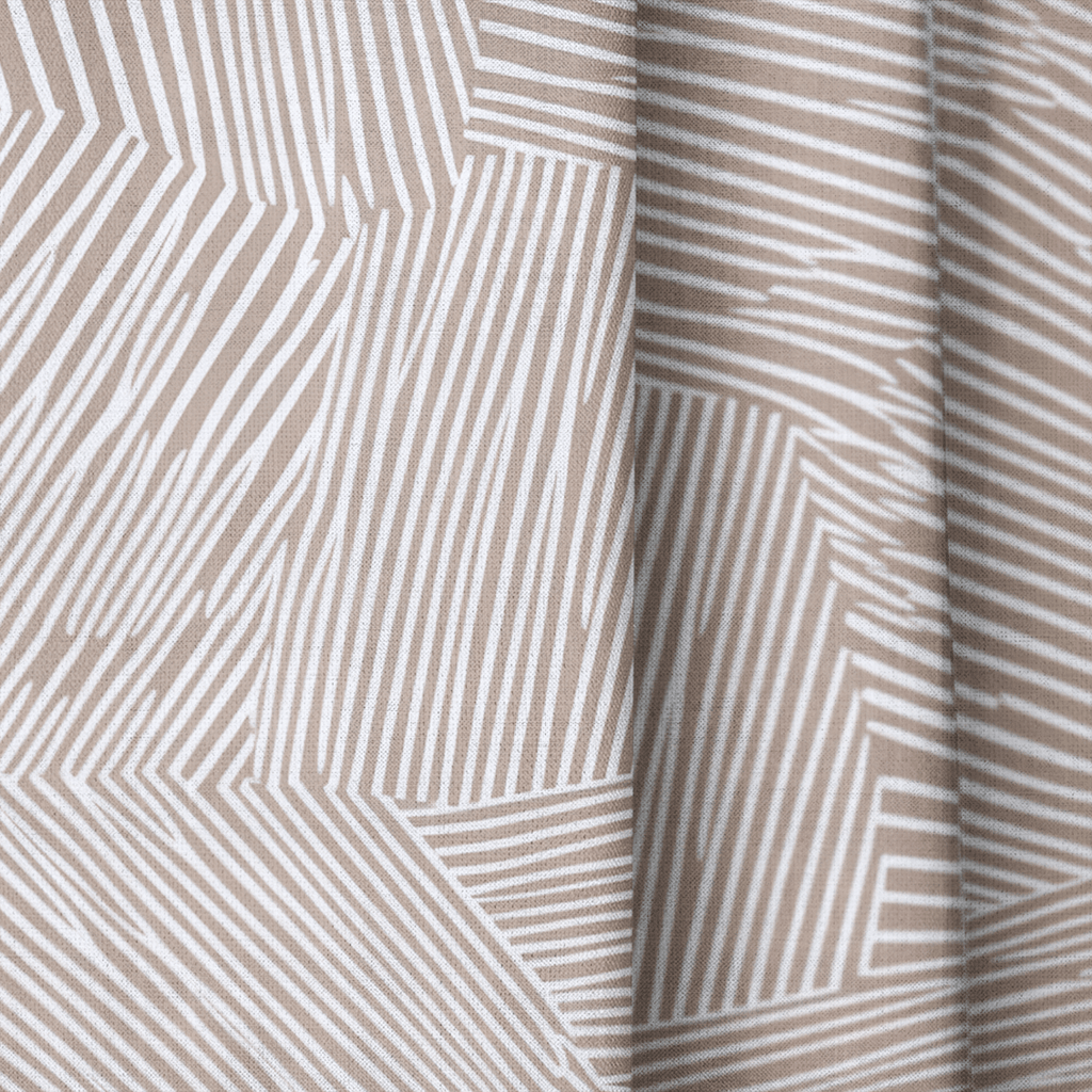 Sable Abstract - Curtain Panel - The Drapery