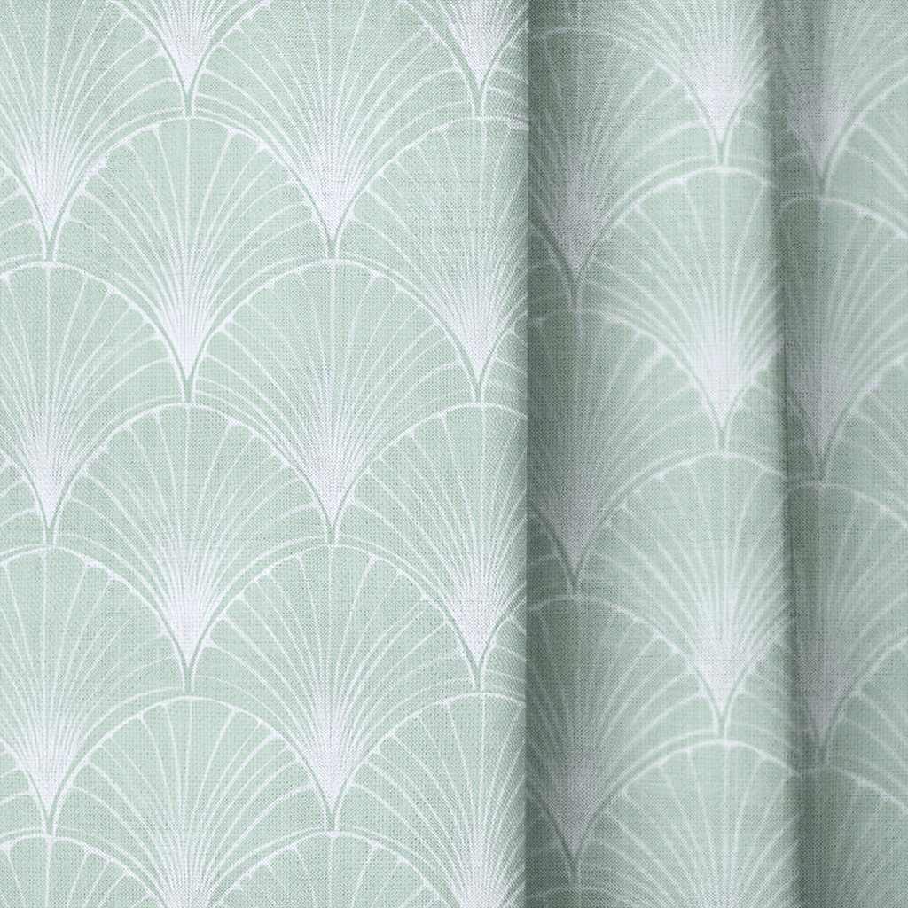 Sage Fan - Curtain Panel - The Drapery