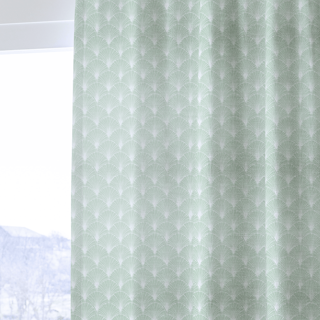 Sage Fan - Curtain Panel - The Drapery