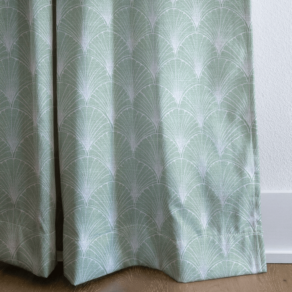 Sage Fan - Curtain Panel - The Drapery