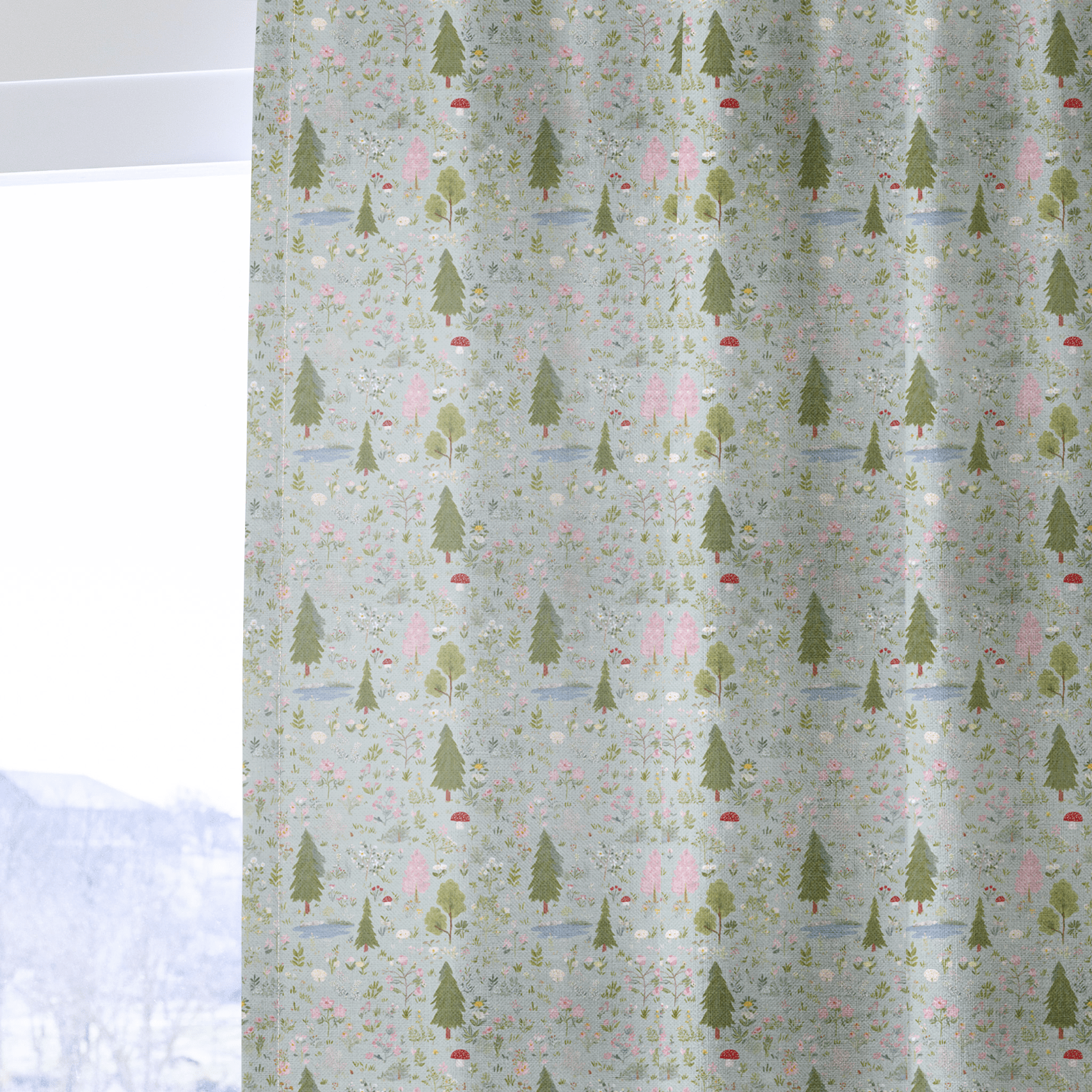 Sage Meadow - Curtain Panel - The Drapery