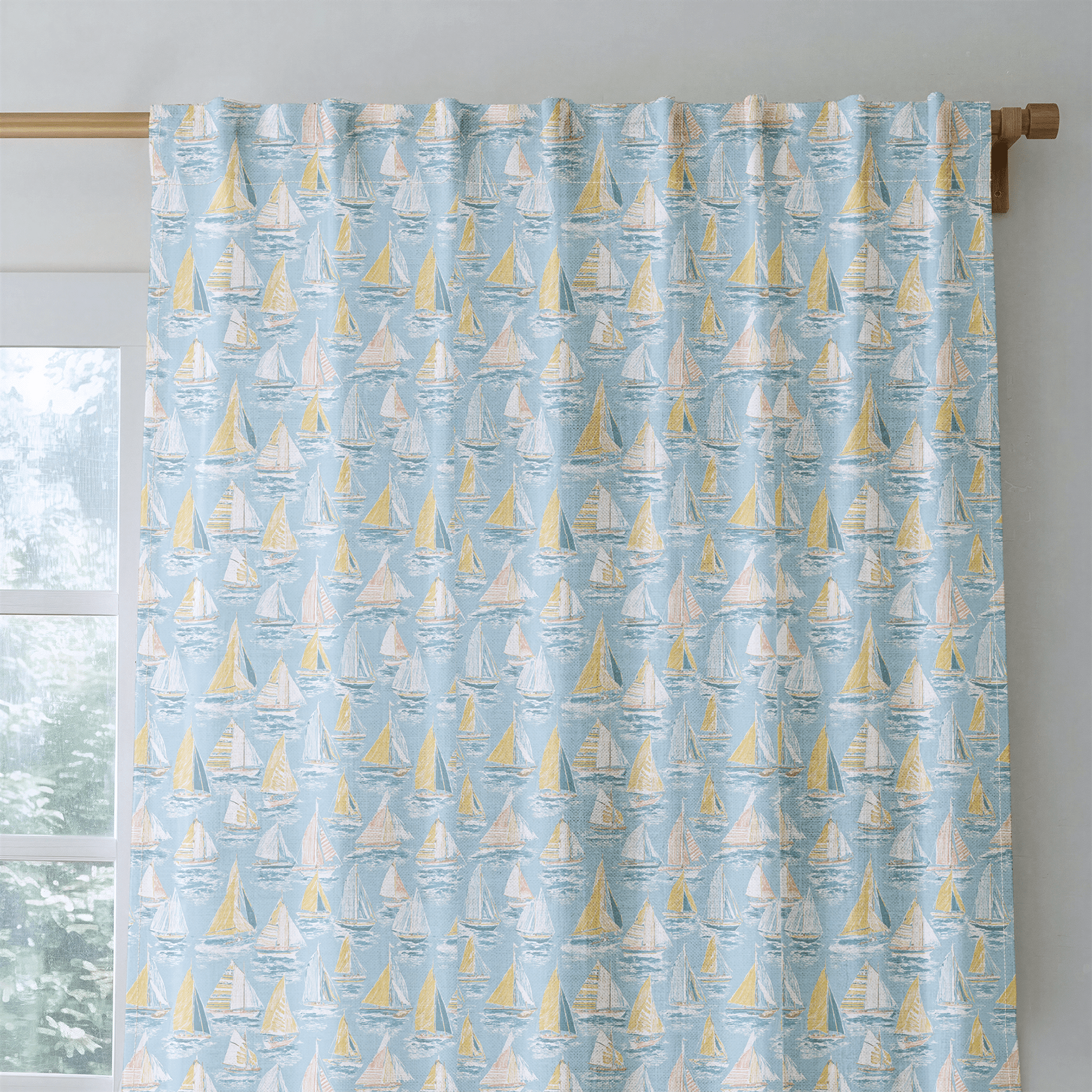 Sailing Away - Curtain Panel - The Drapery