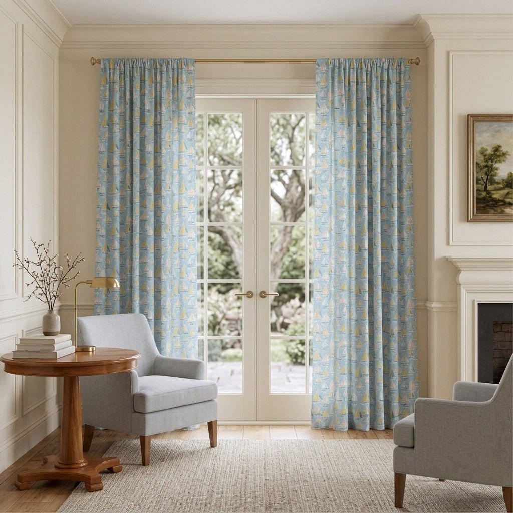 Sailing Away - Curtain Panel - The Drapery