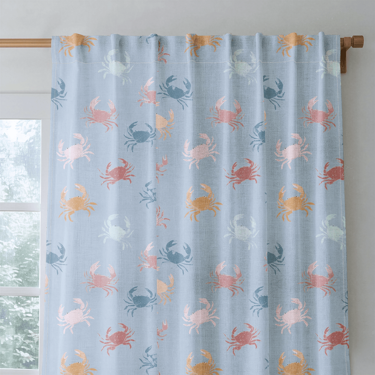 Saltwater Crawl - Curtain Panel - The Drapery