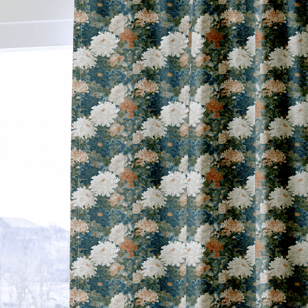 Saltwater Floral - Curtain Panel - The Drapery