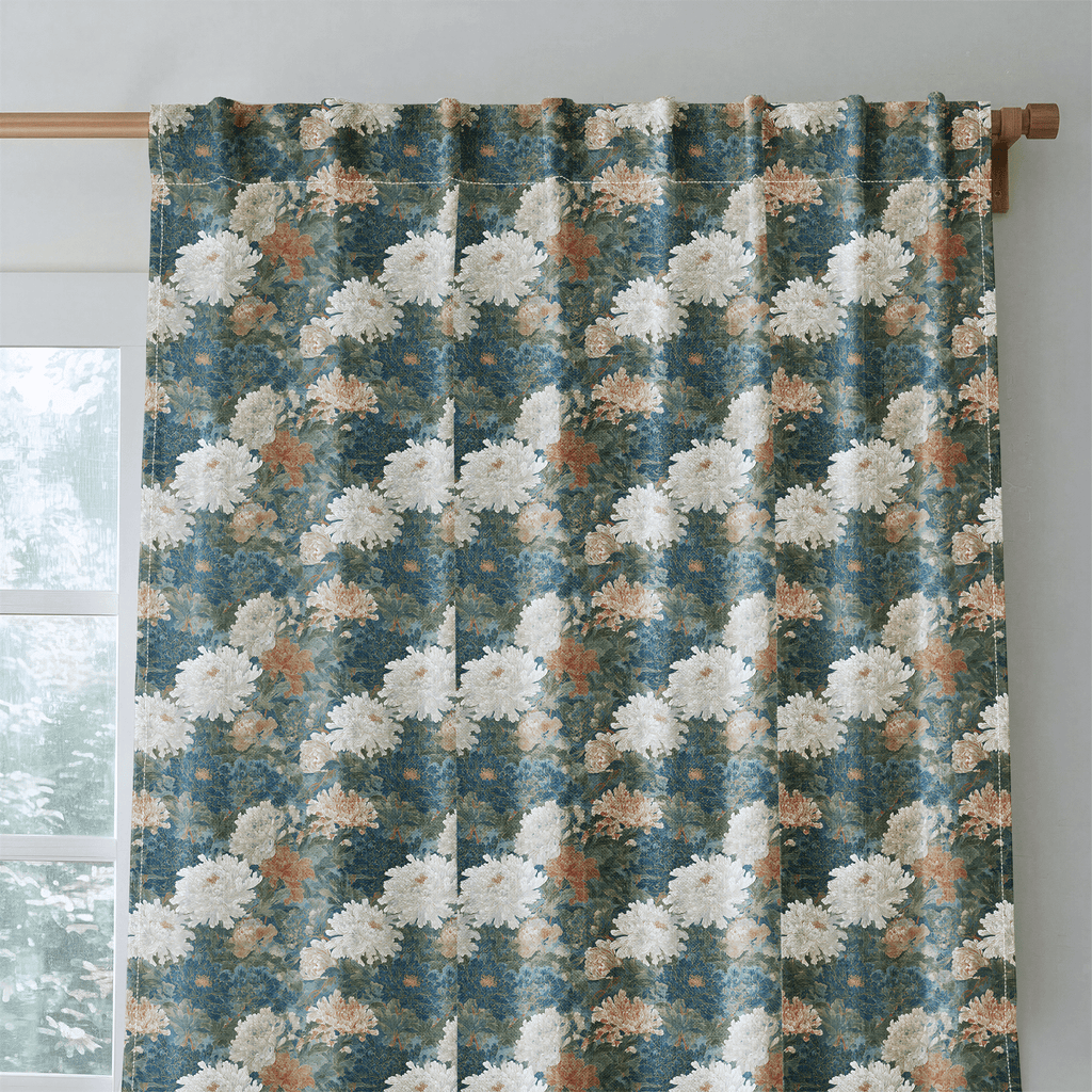 Saltwater Floral - Curtain Panel - The Drapery