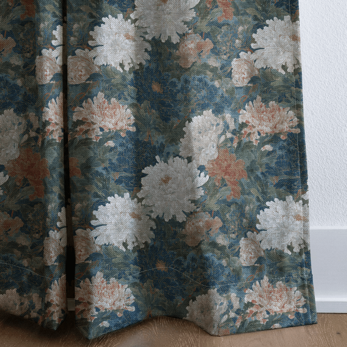 Saltwater Floral - Curtain Panel - The Drapery