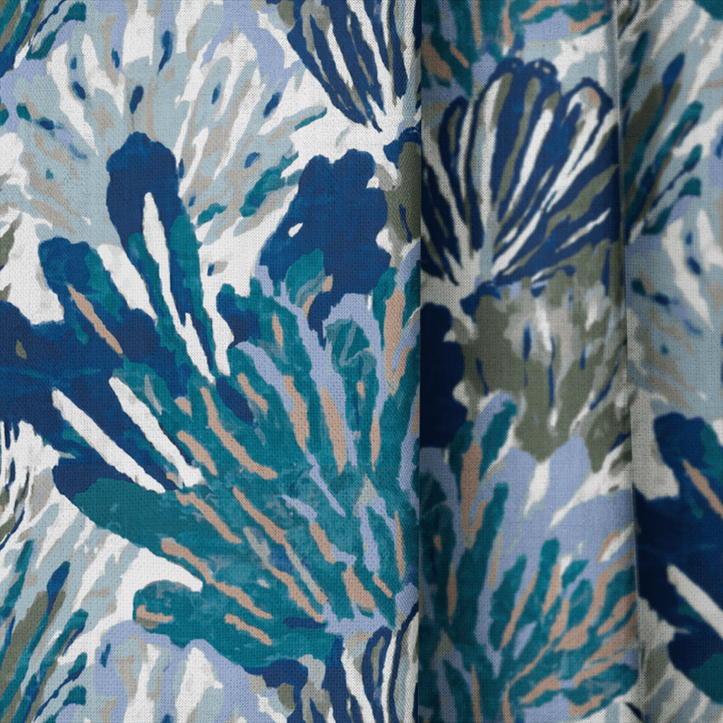 Saltwater Rose - Curtain Panel - The Drapery