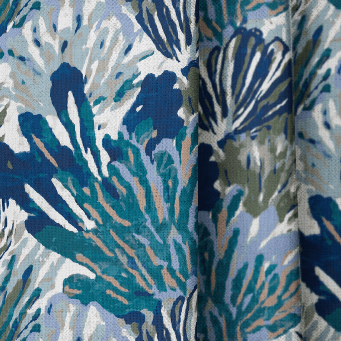 Saltwater Rose - Curtain Panel - The Drapery
