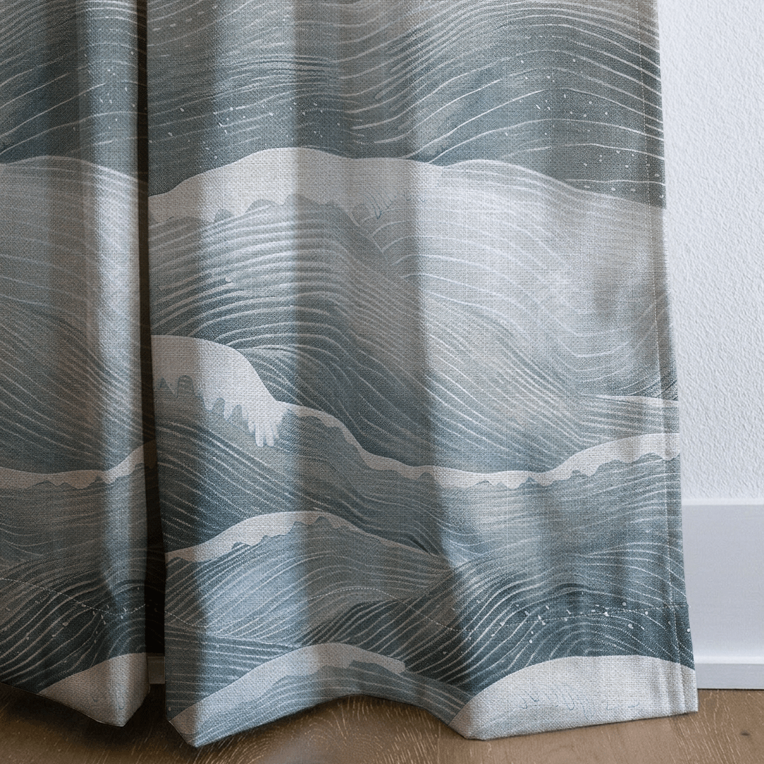 Saltwater Waves - Curtain Panel - The Drapery