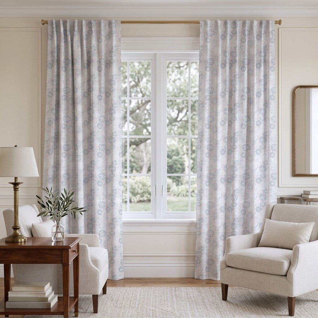 Sand Dollars - Curtain Panel - The Drapery