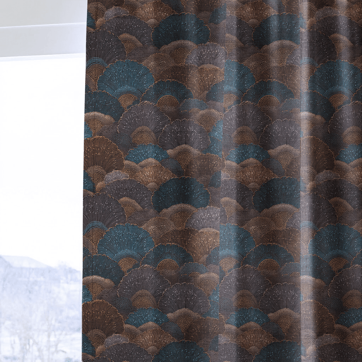 Scallop Mirage - Curtain Panel - The Drapery