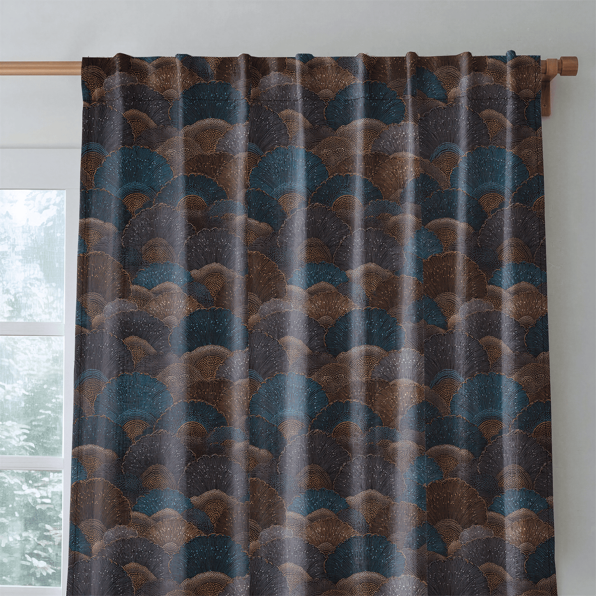 Scallop Mirage - Curtain Panel - The Drapery