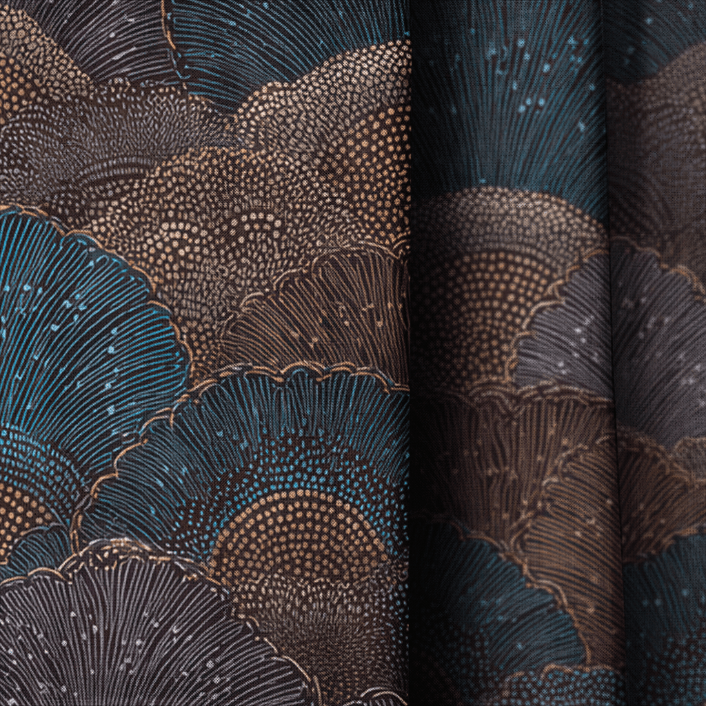Scallop Mirage - Curtain Panel - The Drapery