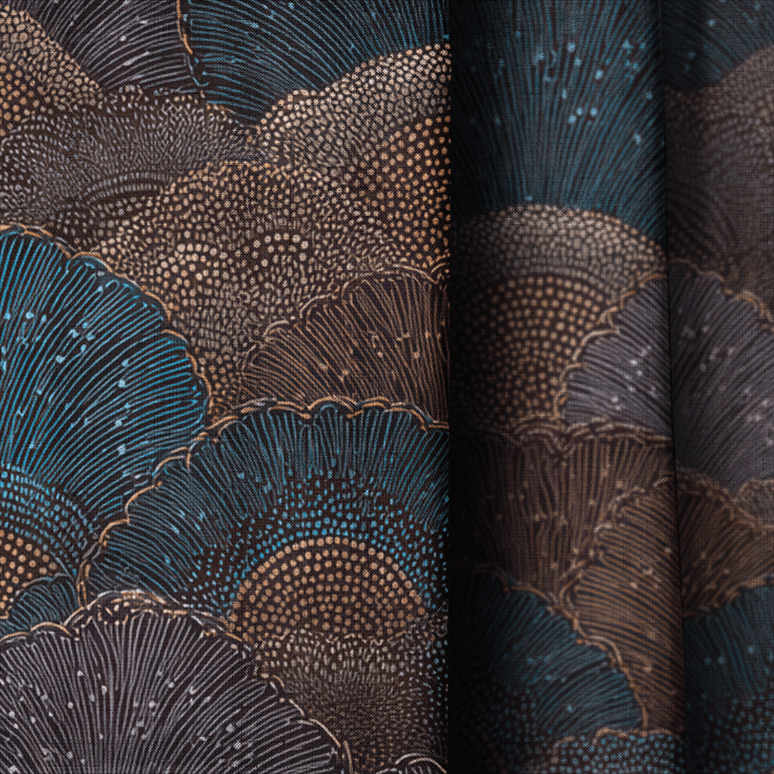 Scallop Mirage - Curtain Panel - The Drapery