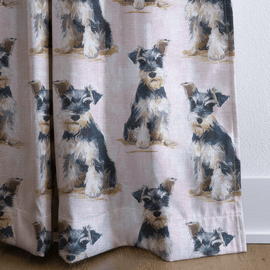 Schnauzer Squad - Curtain Panel - The Drapery