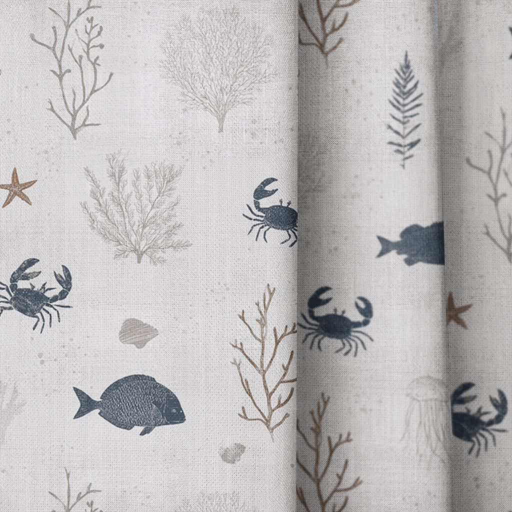 Sea Creatures - Curtain Panel - The Drapery