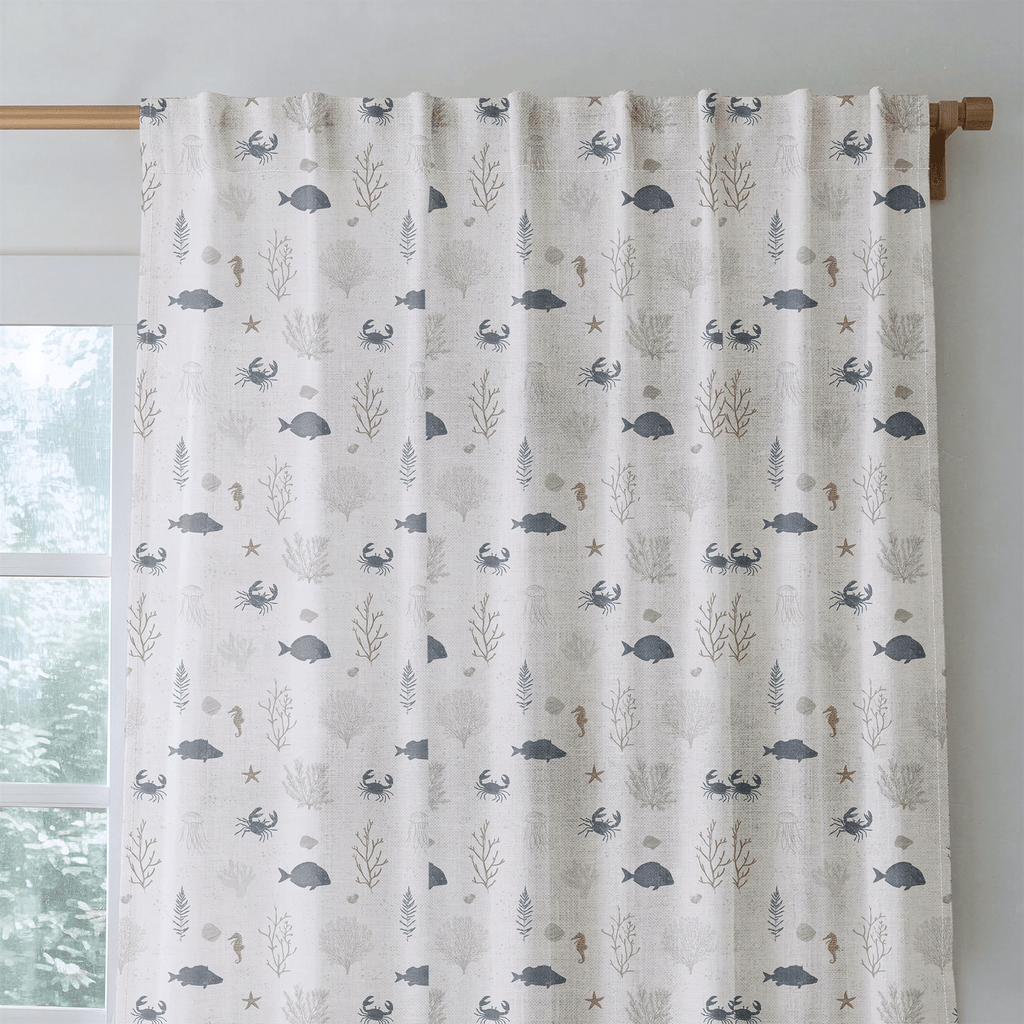 Sea Creatures - Curtain Panel - The Drapery