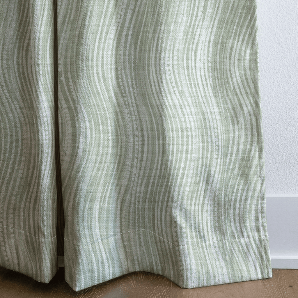 Seafoam Current - Curtain Panel - The Drapery