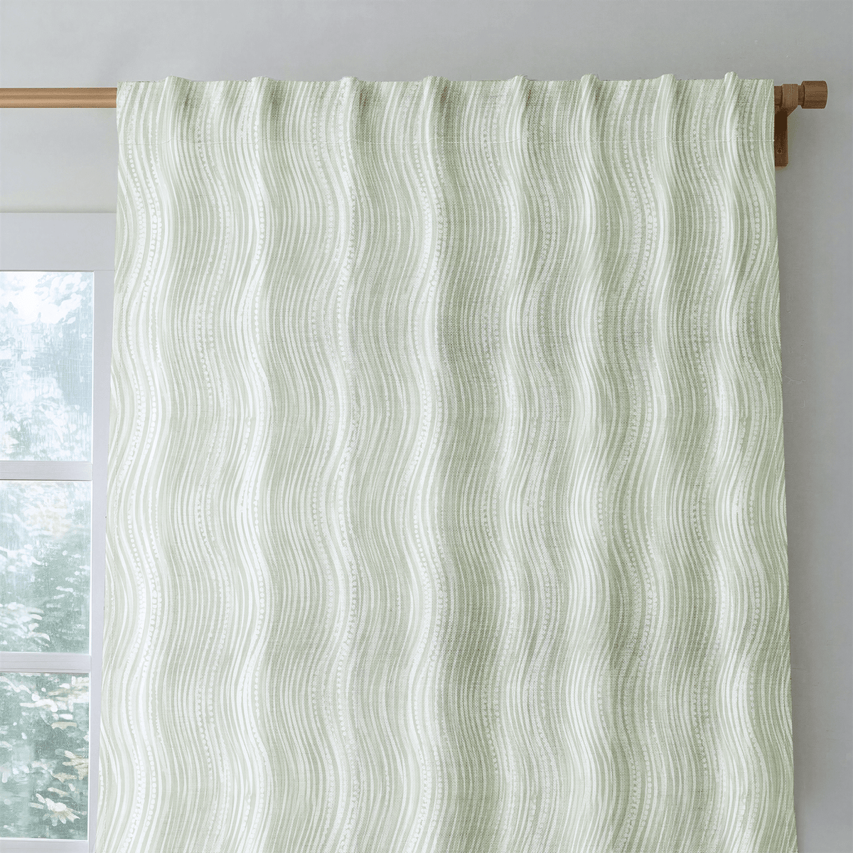 Seafoam Current - Curtain Panel - The Drapery
