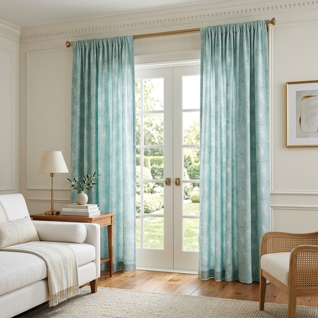 Seafoam Dream - Curtain Panel - The Drapery