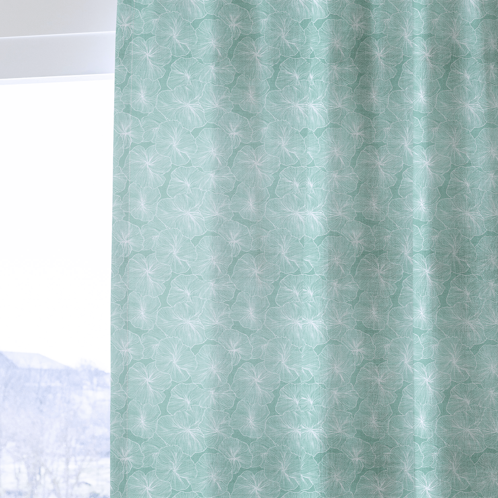 Seafoam Dream - Curtain Panel - The Drapery