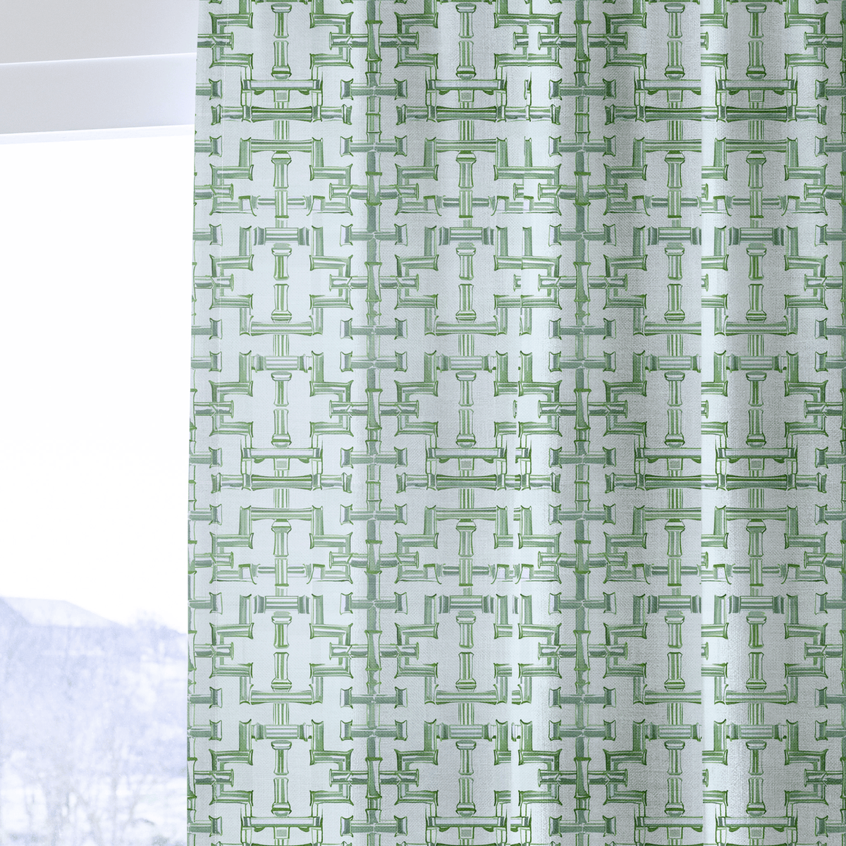 Seagrass Trellis - Curtain Panel - The Drapery