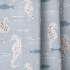 Seahorse in the Ocean - Curtain Panel - The Drapery