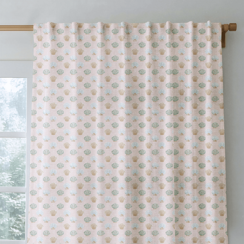 Seashells By the Shore - Curtain Panel - The Drapery