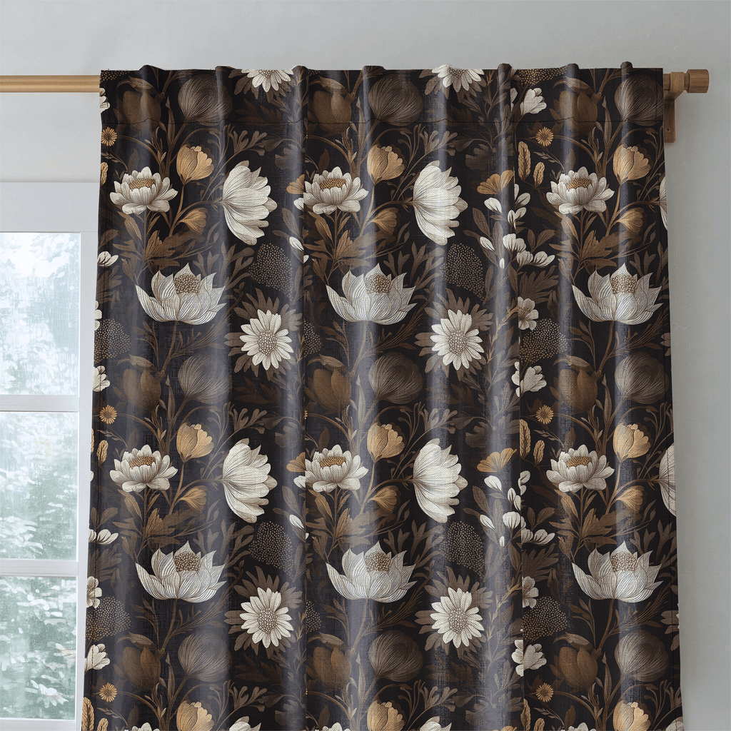 Sepia Sonata - Curtain Panel - The Drapery