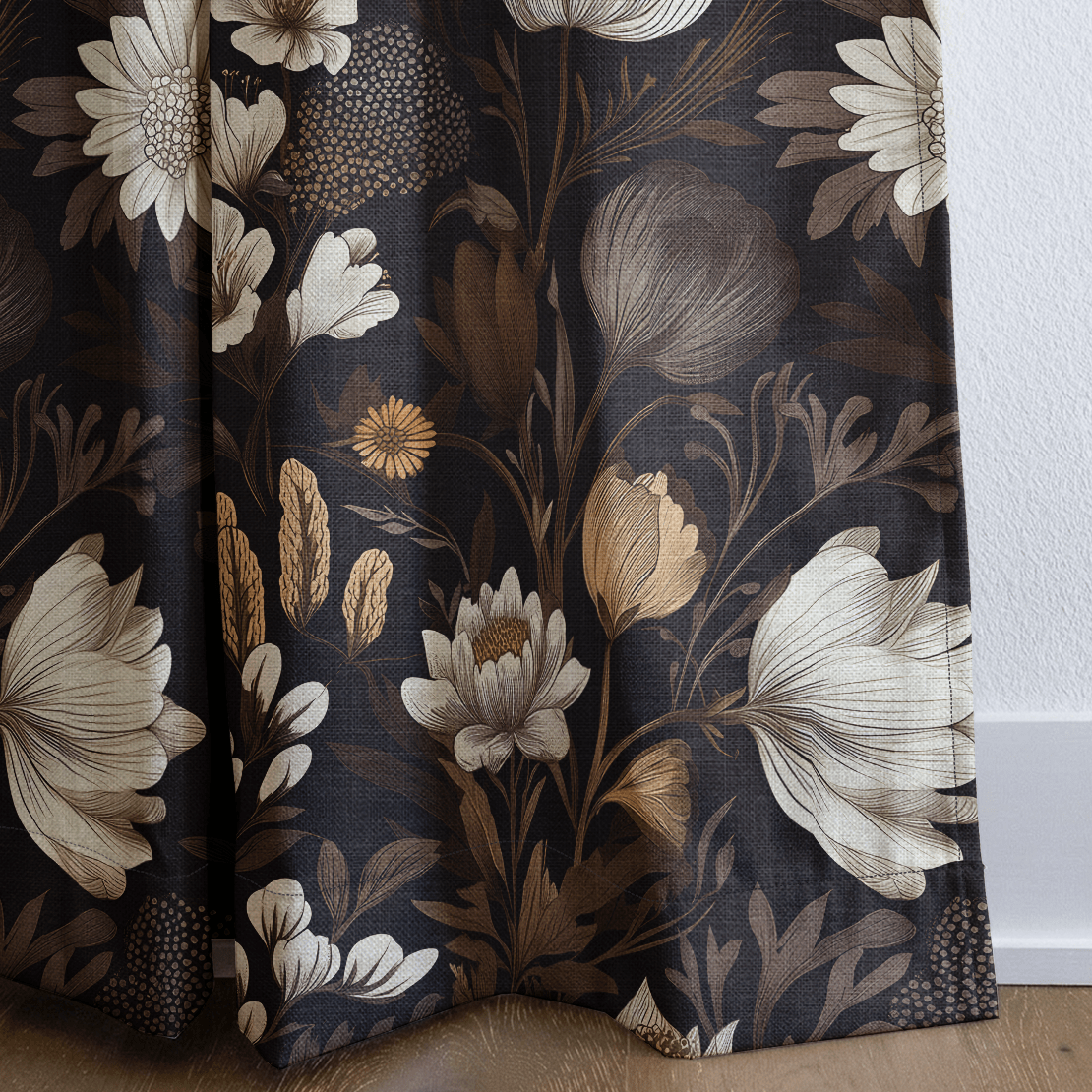Sepia Sonata - Curtain Panel - The Drapery