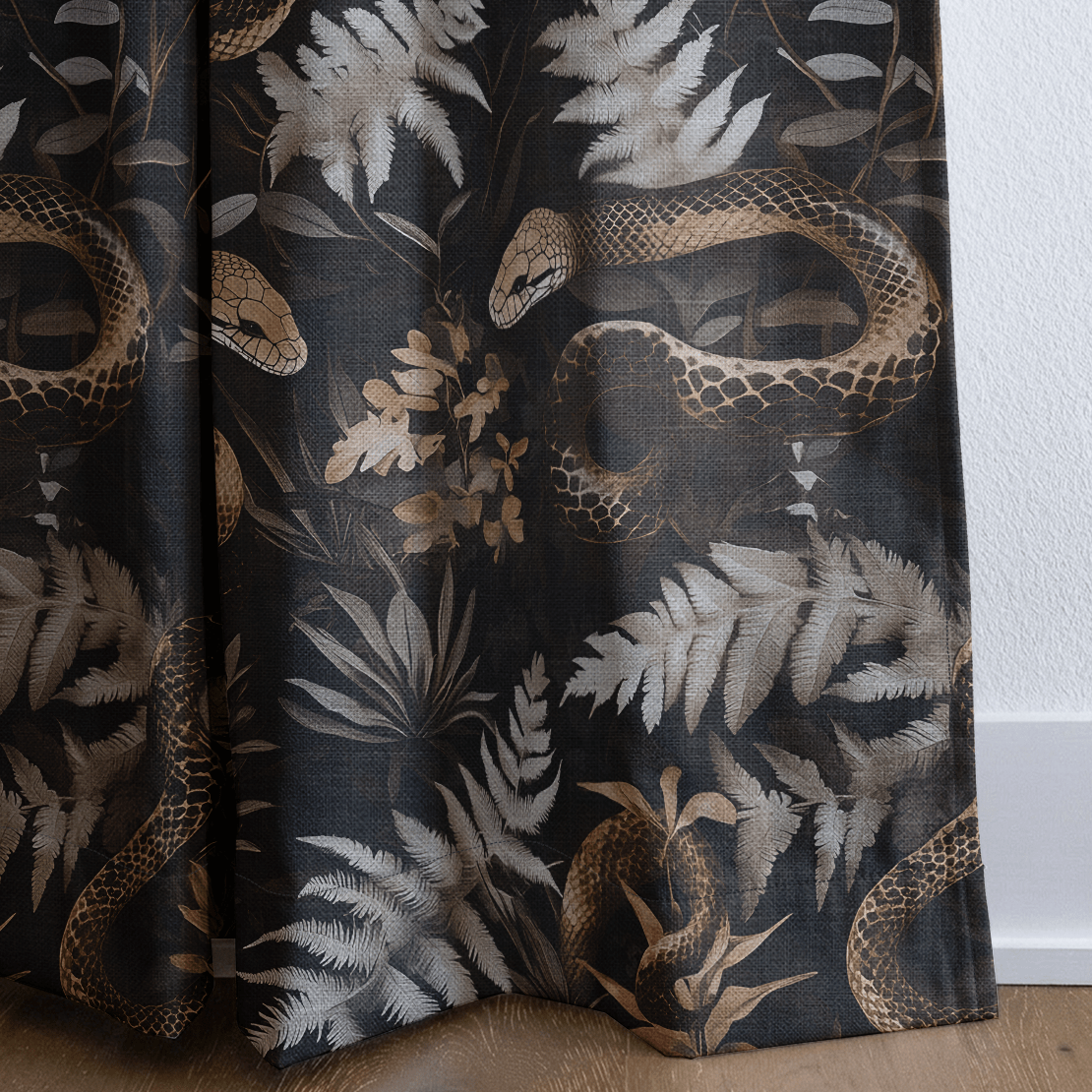 Serpent & Fern - Curtain Panel - The Drapery