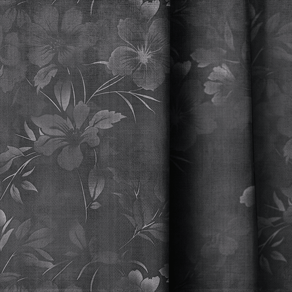 Shadow Botanica - Curtain Panel - The Drapery